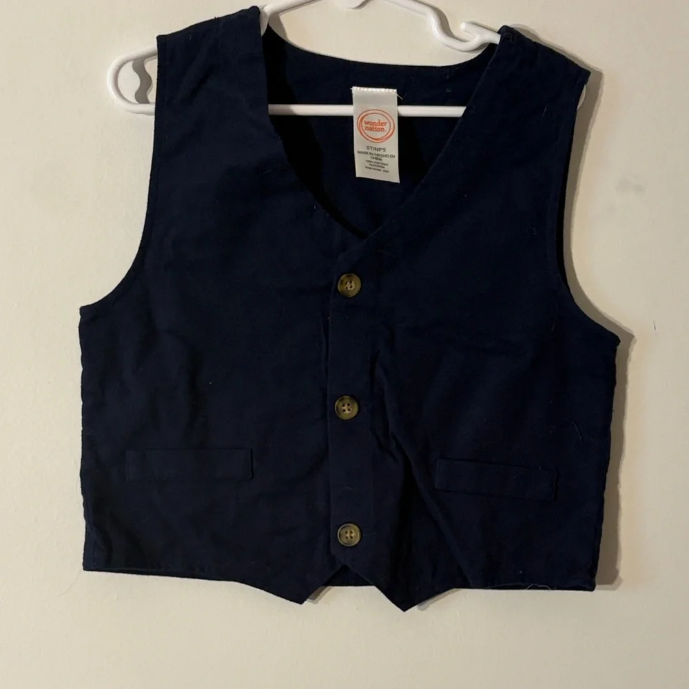 Wonder Nation Navy Blue Kids Vest